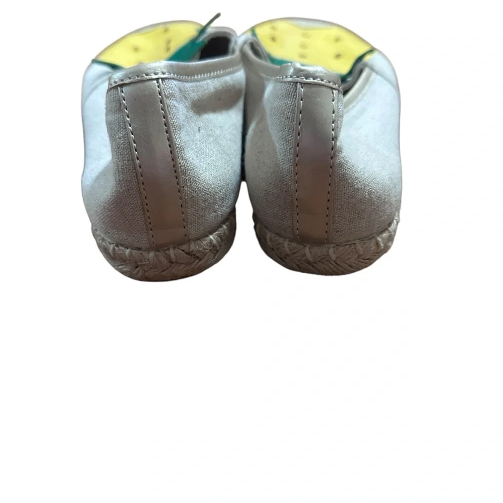 Avon Cushion Walk Pineapple Espadrilles Canvas Flats‎ Slip On Size 9